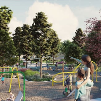 Antelope Creek Park California playground rendering