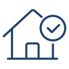 House with check mark icon