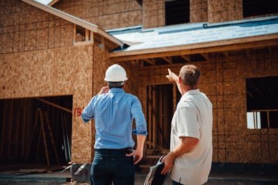 Building inspectors at job site