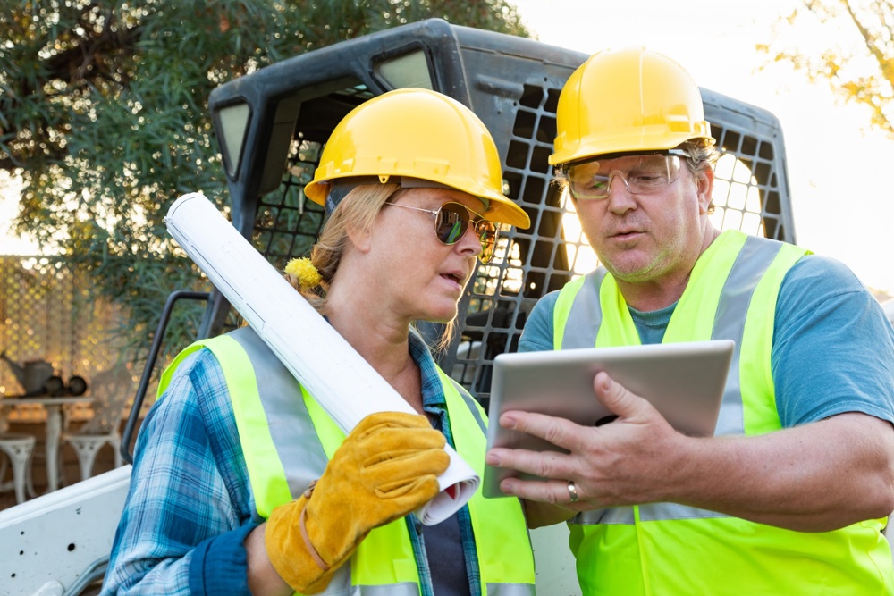 public works employees hard at work in a community