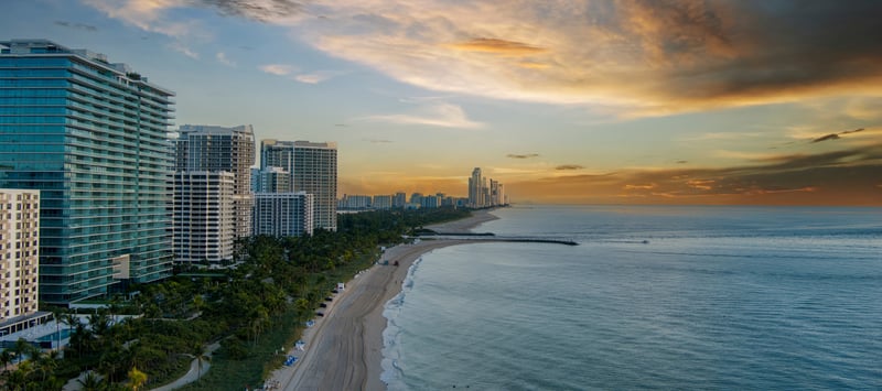 Coastal beach edge