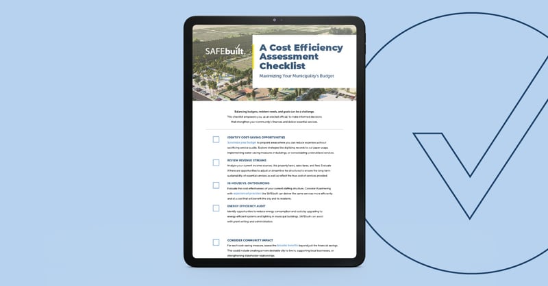 cost efficiency checklist for elected officials and community leaders