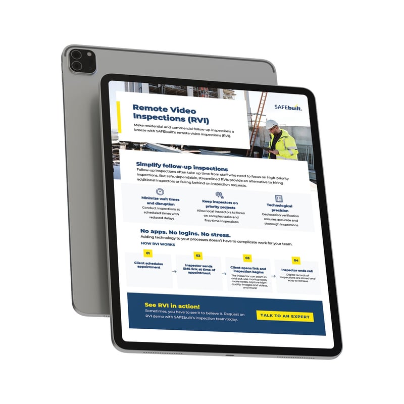 Remote Video Inspections guide